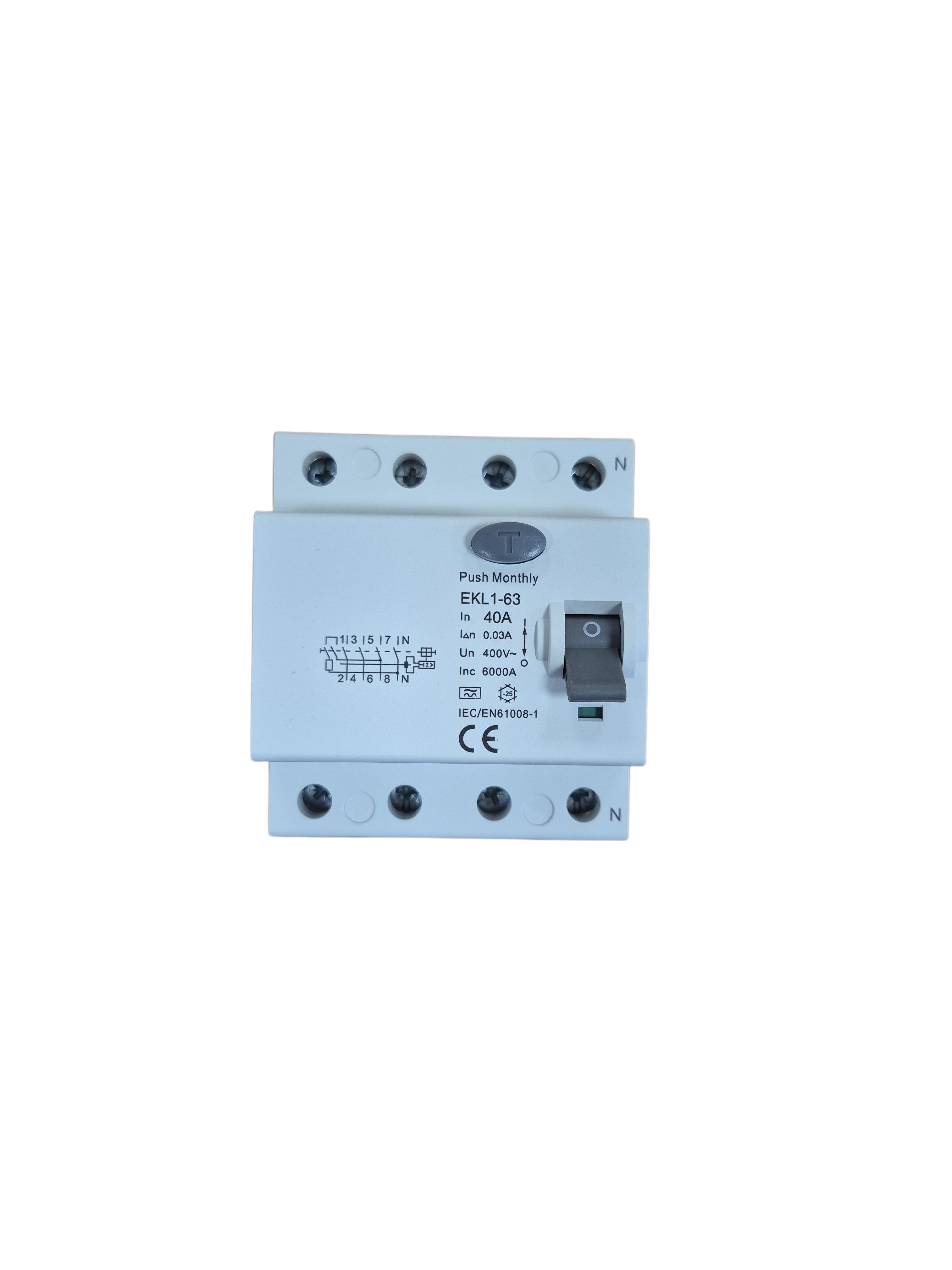 RCCB 40A 30mA (nuotekio relė) A-Tipo
